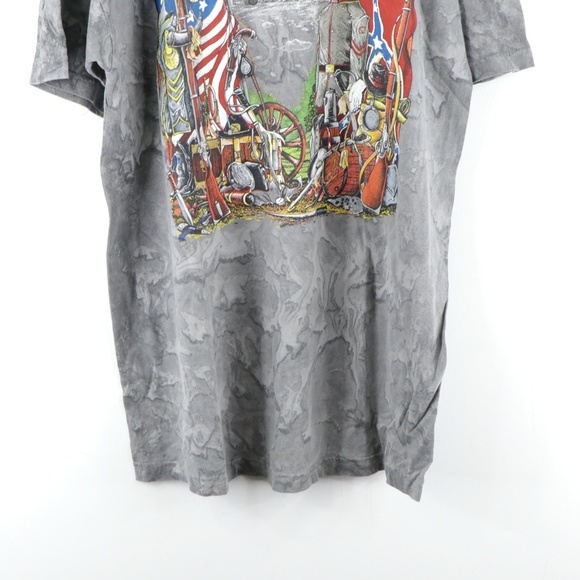 NOS 90s Civil War Gettsyburg Acid Wash T Shirt - Picture 3 of 9